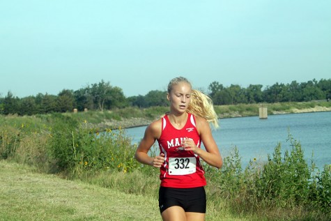 Sophomore Carson Pierce was one of three girls to medal at the Emporia meet. 