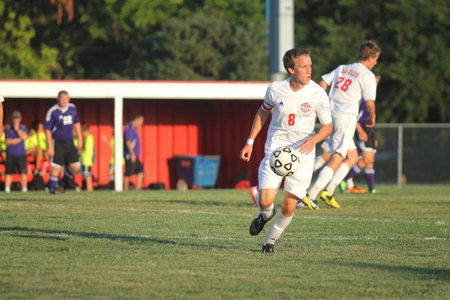 Senior Kevin Combs scored one goal in the second half at last nights game.