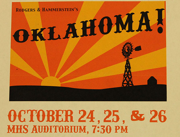 In the musical Oklahoma! the drama department will perform Oct. 24, 25, and 26. 