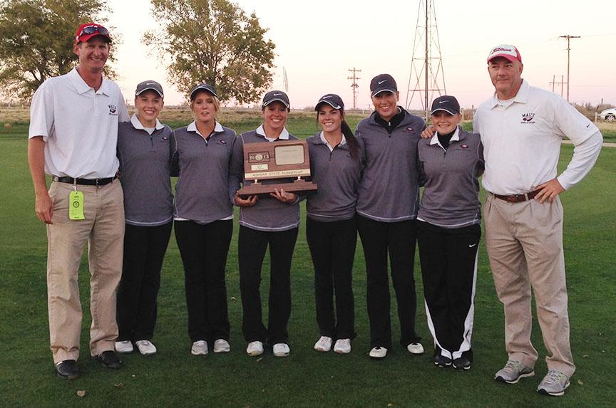 Girls golf end with a second place finish at state