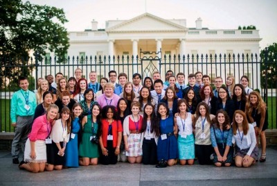51 students, including Play editor Jordan Watkins, attended the Al Neauharth Free Sprit and Journalism Conference in Washington, D.C. in July. Photo courtesy of the Newseum.