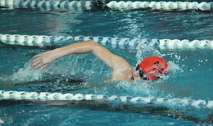 The swim team won their home invitational this weekend by 178 points 