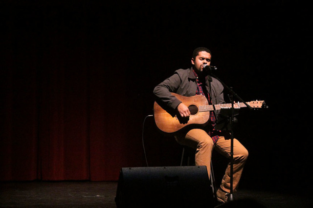 Maize grad Bedell performs for students