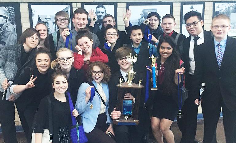 The forensics team placed 1st in two out of their three tournaments. The season began in January and will end at the end of April. 
