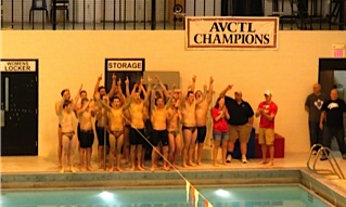 Boys swim wins league