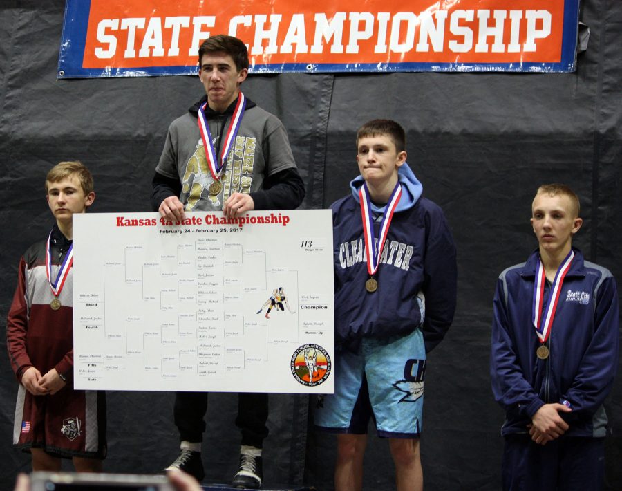 Jayson West, 11, takes 4A Kansas State Championship. Photo by A. Kissane