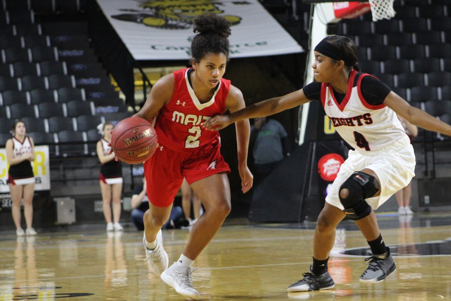 The girls basketball team fell to Heights 51-49 Saturday at Koch Arena. The Eagles rallied late but came up short. They return to action Tuesday to play Eisenhower at home.