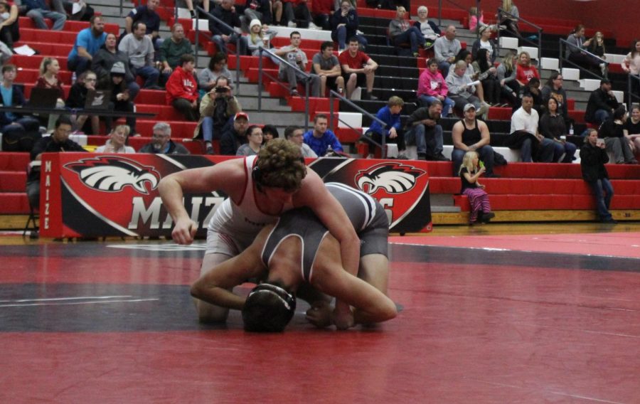 Maize wrestling faced Campus at home on Thursday.