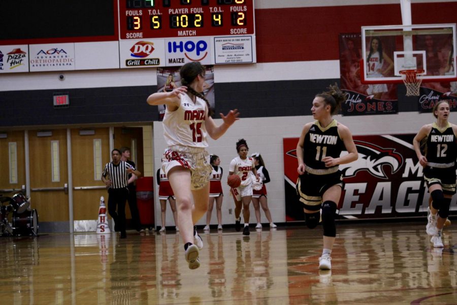 The girls basketball team defeated Newton 55-14 on Friday.