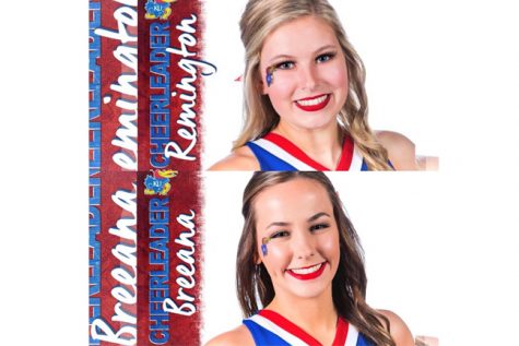 Remington Young and Breeana Smith are senirs who cheered for Maize. Now they are both going to KU to be cheerleaders.
