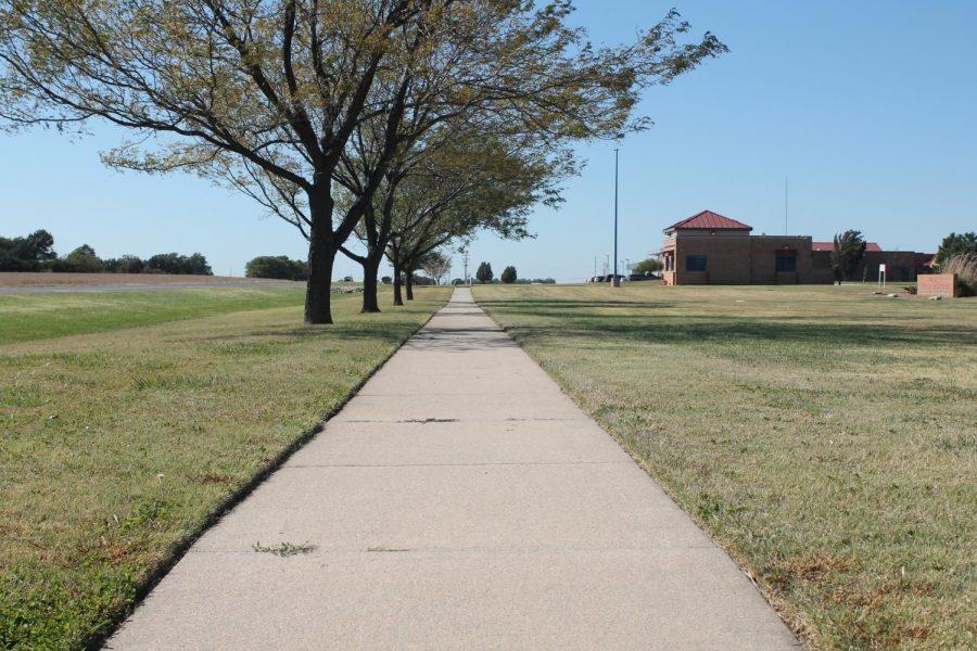 Construction on the new sidewalk started last Monday. The sidewalk will run along 45th street all the way to Maize High.