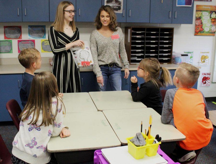Maize Marketing class visits Vermillion Elementary to gather information about what the kids enjoy. The Marketing class is taking the information and creating a game for the children to fit their liking and demographic. This project helps the Marketing class learn about target groups as well as interact with younger Maize children. 
