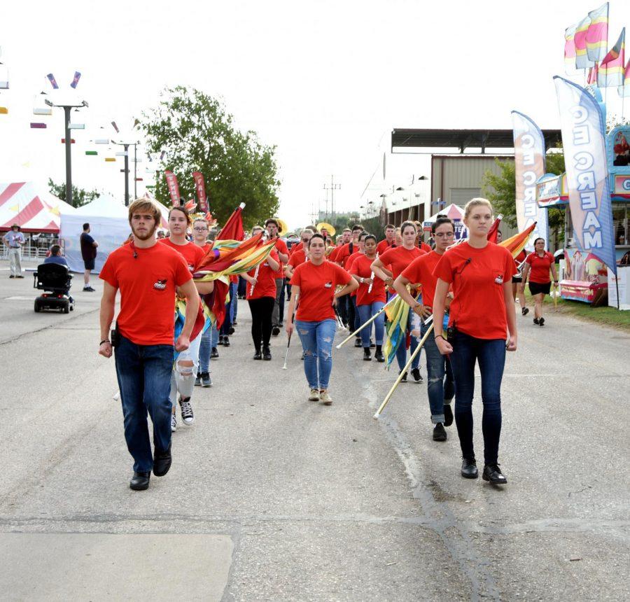 Members of the band perform at the State Fair.