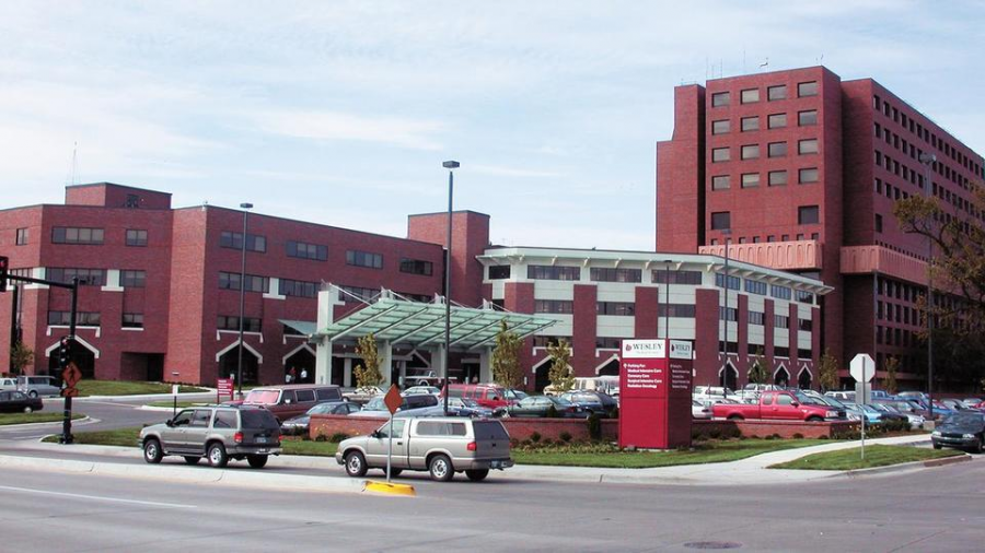 A key role for social distancing in public is to reduce the total amount of coronavirus patient and keep hospitals, such as Wesley Hospital pictured above, from being filled over their capacity with those infected.
