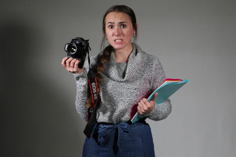 Meredith balances her photography business with schoolwork and extracurriculars. 