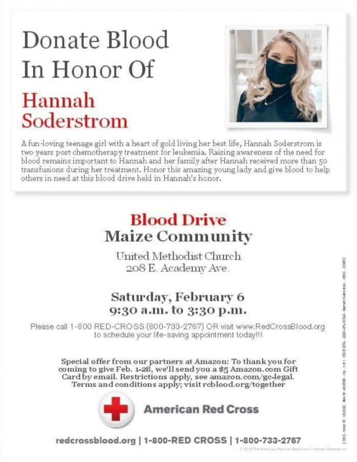 Community blood drive to be hosted