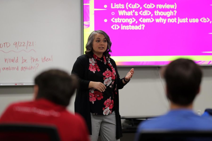 Vicki Klaker is in her first year as a teacher at Maize Career Academy. 