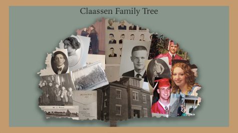 The Claassen family has been around the Maize district for generations. With the oldest photos on the left to the most recent and current graduate on the right, the Claassen family tree has grown with the district.