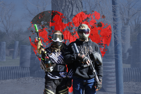 Sophomore Magnus Lind and junior Brielle Gold go out and paintball at least once a month to help bond with each other. They go to the Edge paintball in Maize and play around 30 minutes each game and have even played against each other in a friendly competition a time or two.
