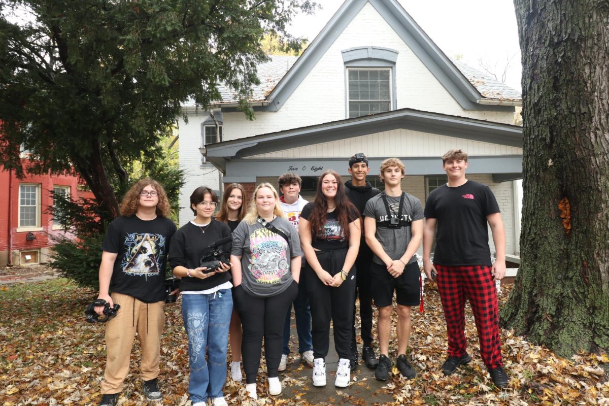 Maize and Maize South students go to a haunted house